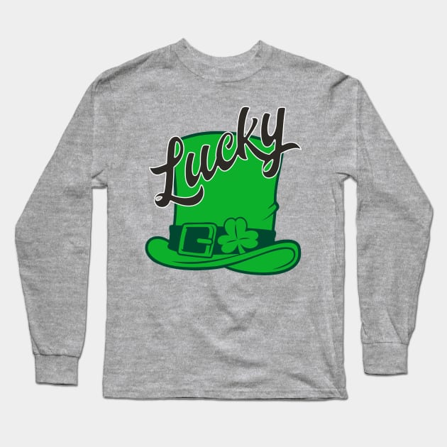 Lucky Irish Hat Long Sleeve T-Shirt by Mr.TrendSetter